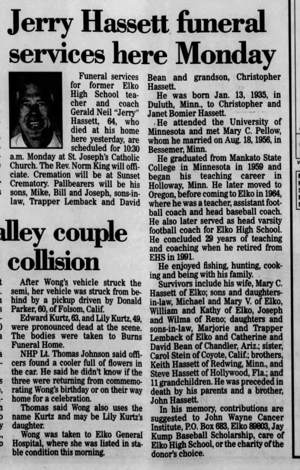 Clipping from Elko Daily Free Press
